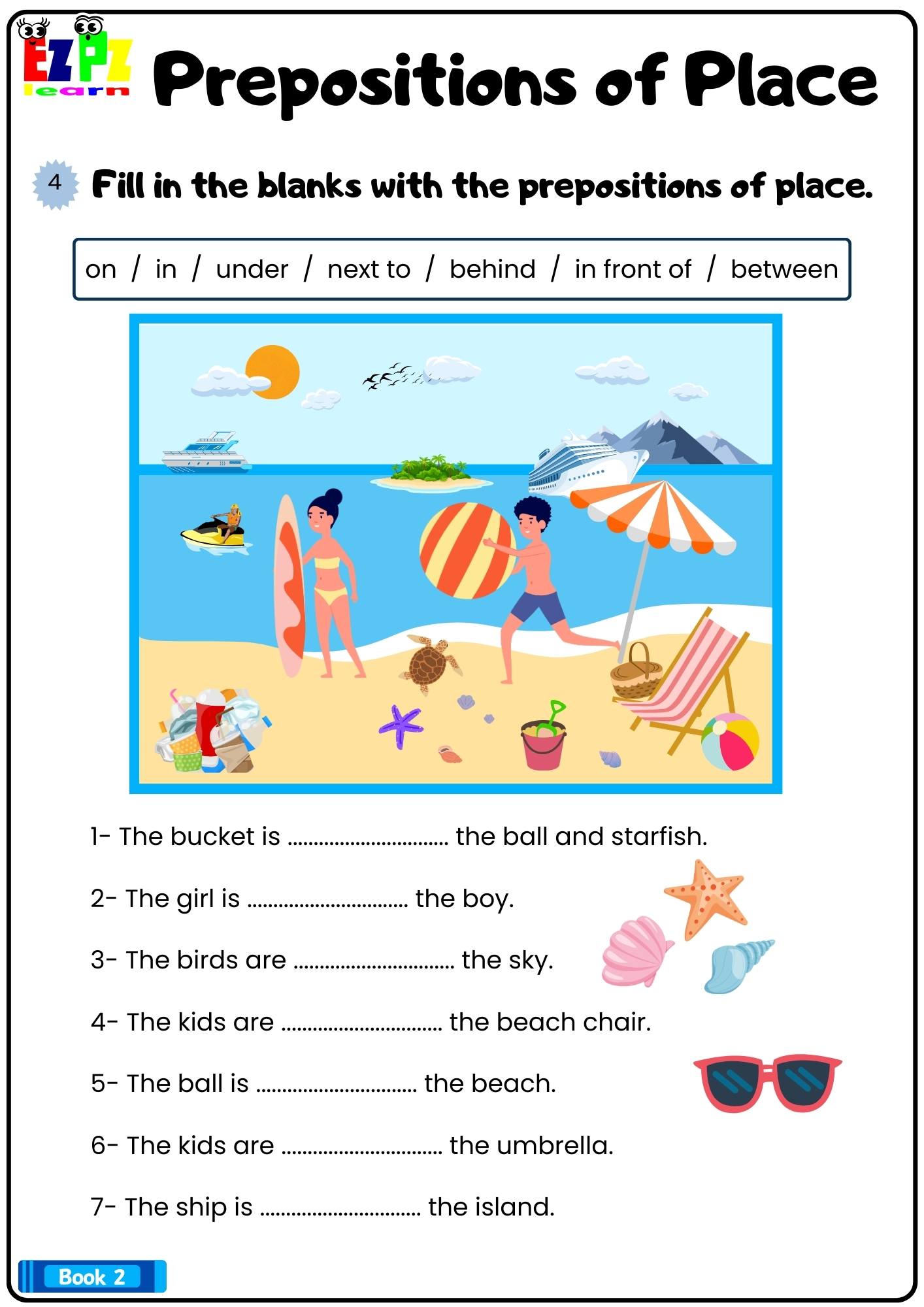 Prepositions Of Place Look At The Image And Fill In The Blanks Bk2 ...